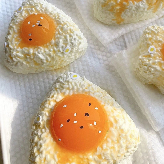 Handmade Silicone Squishy Egg Rice Ball