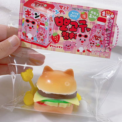 Handmade Silicone Hamburger Stress Relief Squishy Toy