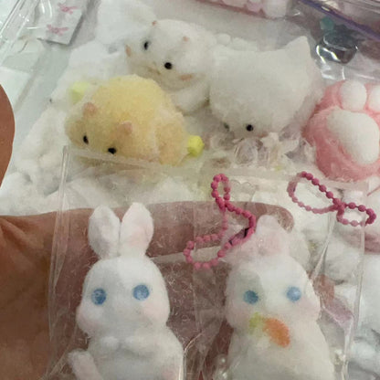 Handmade Silicone  2Pcs Squishy Little Bunny