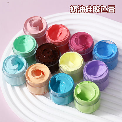 30g/bottle Making Silicone Squishy Color Paste (50 Colors)