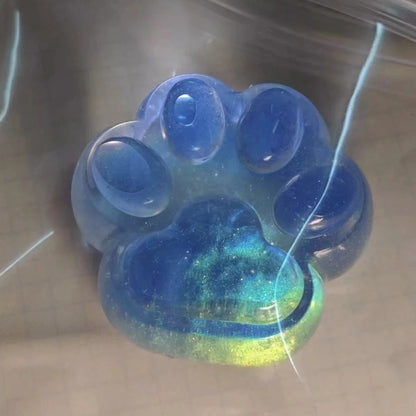 Handmade Silicone Squishy Clear Cat's Paw