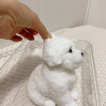 Handmade Silicone with fur Squishy  Big Dog (Support customization）